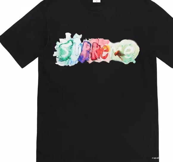 Ink L Color sleeved 23SS Black and Letter S TEE WATERCOLOR Watercolor XL Short T-shirt White M 0702